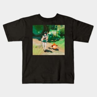 Venti and Aranara Kids T-Shirt